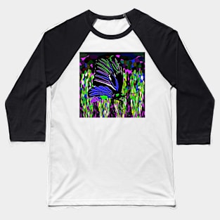 Butterfly Night Baseball T-Shirt